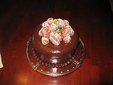 chocolate covered strawberry dessert cake