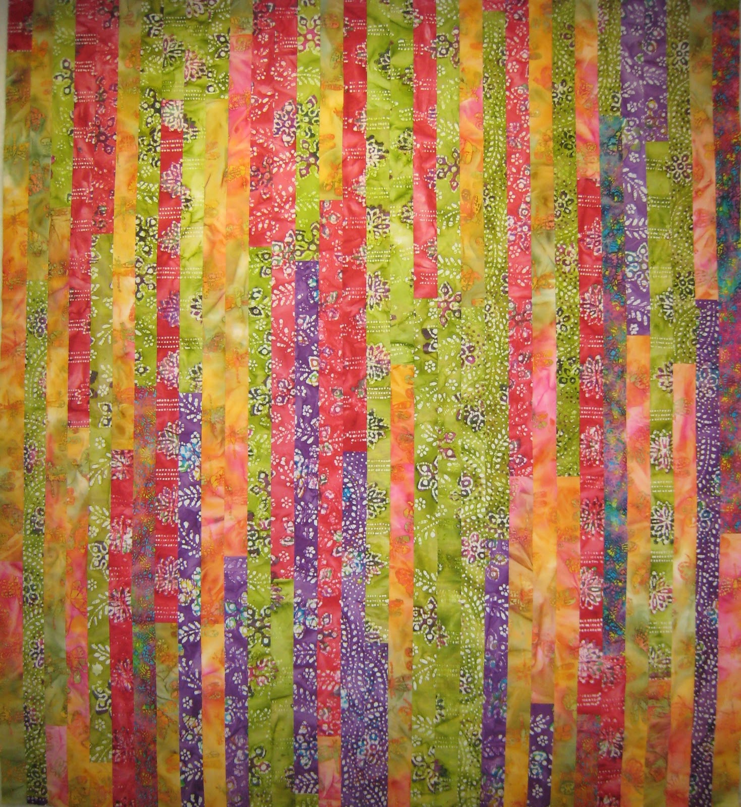WedeWorks Jelly Roll Batik Lap Quilt