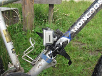 GoPro Improvised Bike Frame Mount out of Helmet Mount