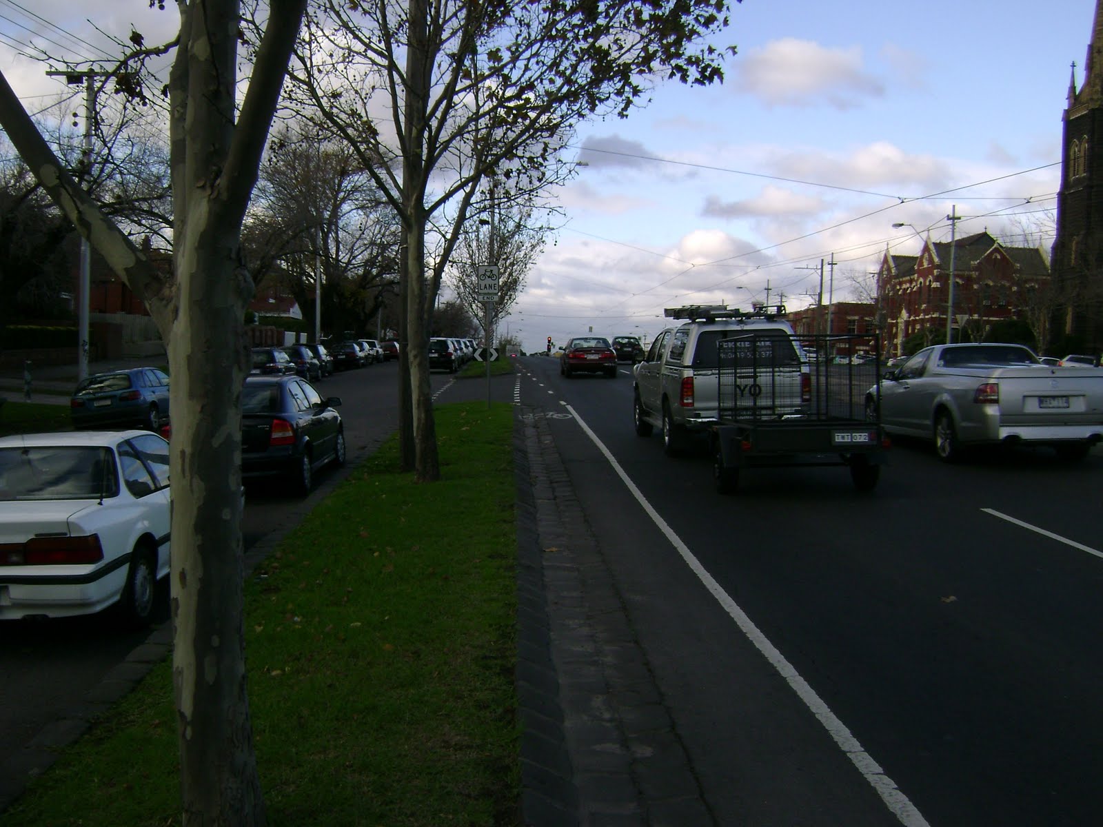 Crap cycle lanes of Melbourne Queen's Parade, Clifton Hill Crap cycle lanes of Melbourne Queen's Parade, Clifton Hill