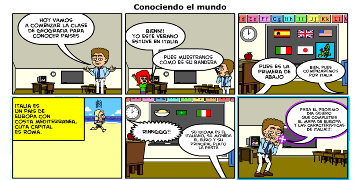 Borja: Viñetas gráficas como recurso en clase.