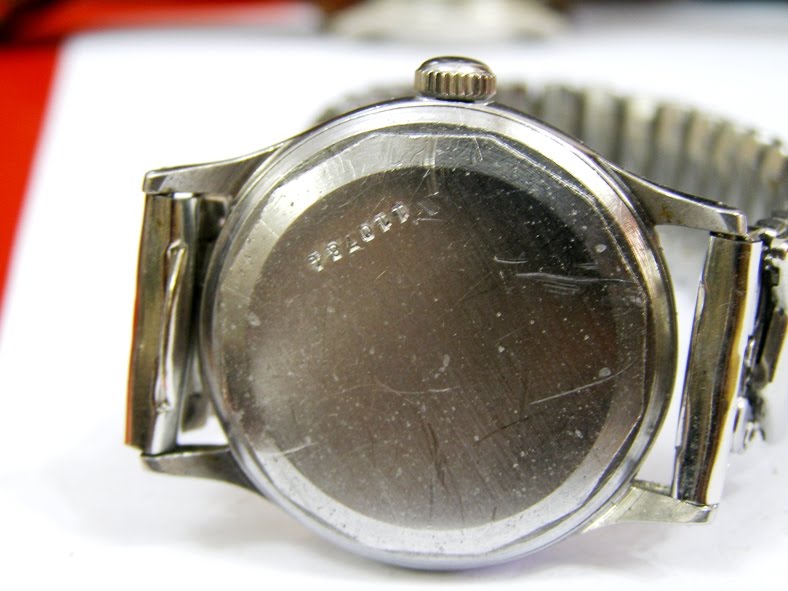 wristwatch: AUTHENTIC VINTAGE ALPINA RENSIE MILITARY BUMPER GENTS ...
