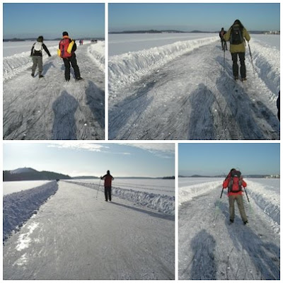 SISTA+l%C3%A5ngf%C3%A4rdsskridskor - 100 minuters solig promenad på isen