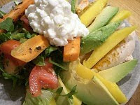 Kycklingsallad+med+mango+och+avokado - Middagsbjudning med kycklingsallad ikväll