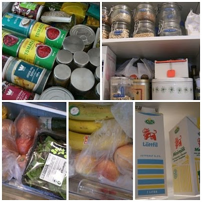 storhandlat - Påfyllt med bra matvaror efter dagens storhandling