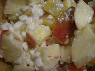 Mango,+%C3%A4pple,+keso - Mango, äpple och minikeso