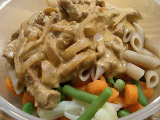 Fl%C3%A4skfil%C3%A9gryta - Krämig fläskfilé med pasta