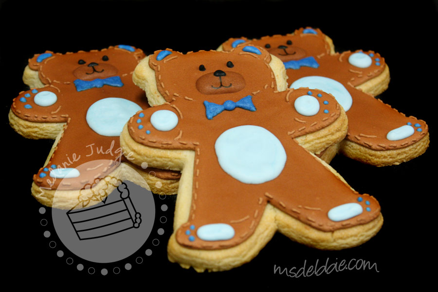 Cake Walk Boy Bear Baby Shower Cake