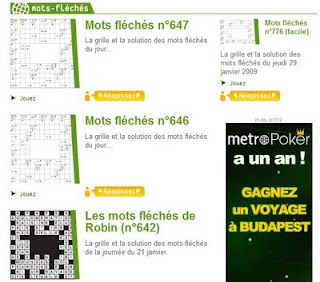 Mots-fléchés Metro en ligne (Grilles + solutions) - Mots-fleches.info