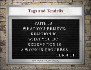 Faith Is Letterboard (c) Copyright 2009 Christopher V. DeRobertis. All rights reserved. insilentpassage.com