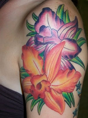 Tattoo Flower Purple and