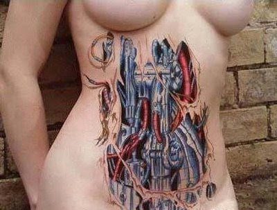 Lets See Cool Biomechanical Tattoo Designs