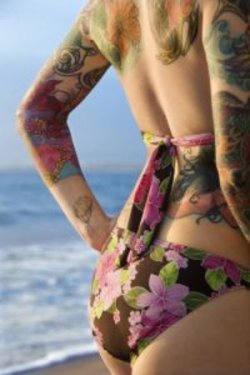 Republic Tattoos Design: Feminine sexy grils with tribal tattoos