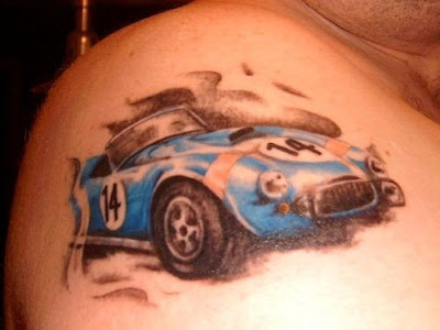 Race Classic Car Tattoo