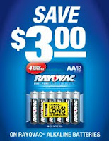 Printable Coupon for Rayovak Batteries