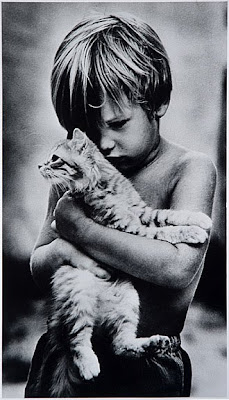 Boy with cat, 1979 (c) Bill Cavanaugh