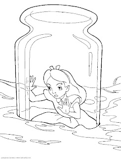Desenhos Para Pintar Alice no vidro