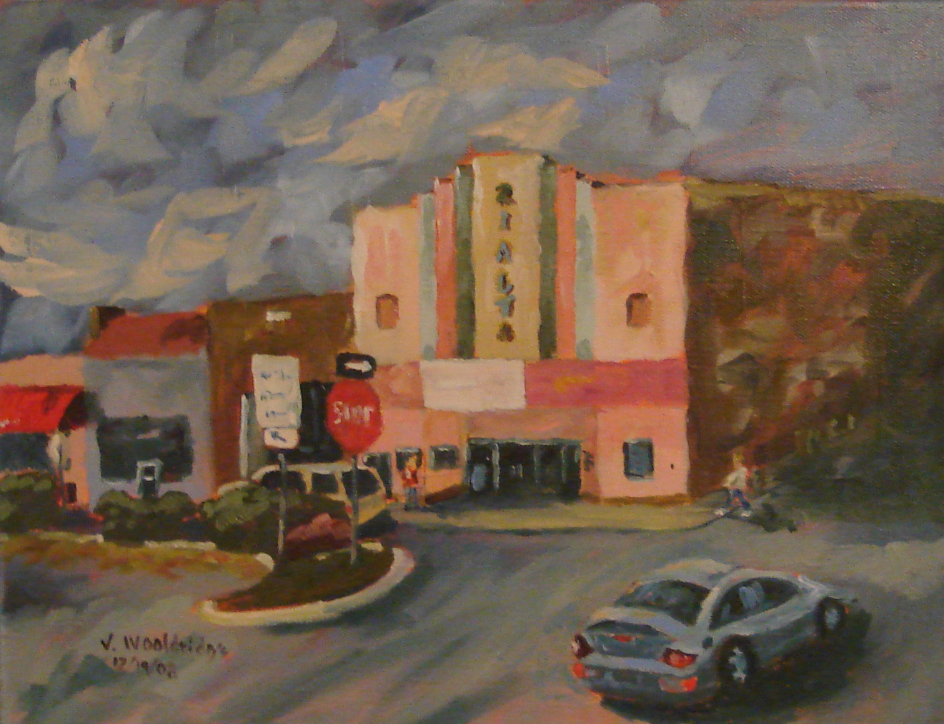 Painting Arkansas: Rialto Theater, Searcy, White County Painting Arkansas: Rialto Theater, Searcy, White County