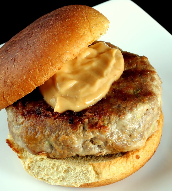 Sugar Cooking Asian Turkey Burgers with Hoisin Mayo