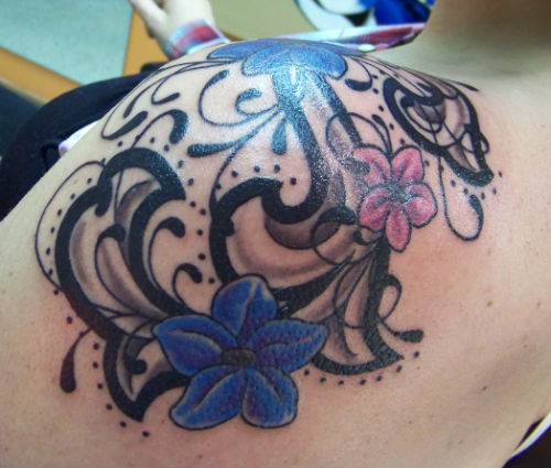 Tribal Tattoo Designs – How To Design Tribal Heart Floral swirl tattoo