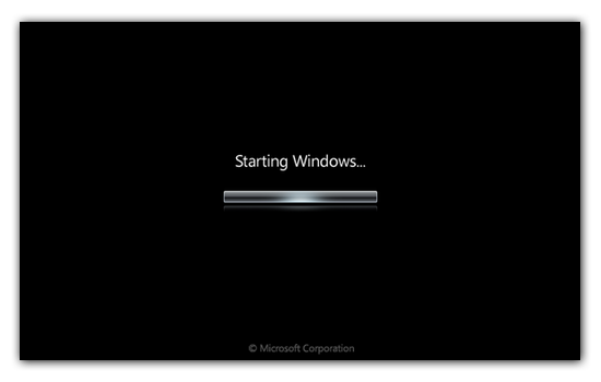 Tela de Boot Windows 7
