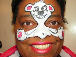 anita face painting bear polar carter reactions