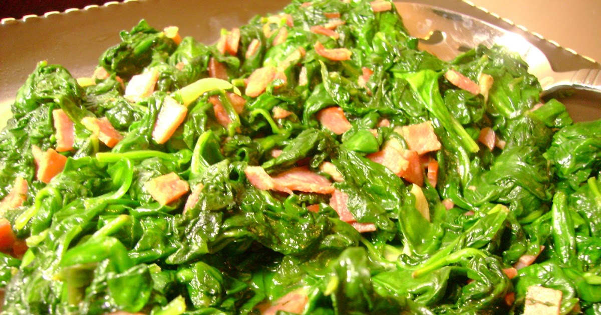 Sauteed Spinach with Bacon - What's Cookin, Chicago