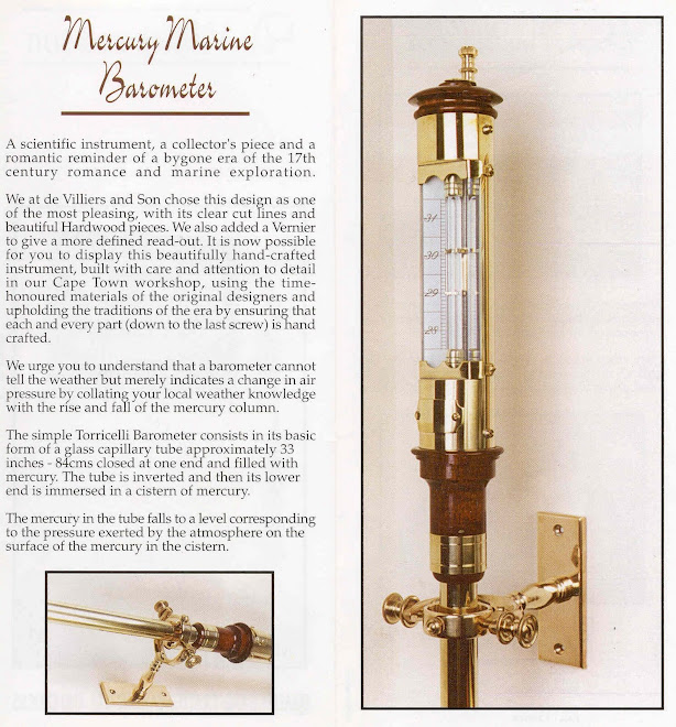 Barometer Maker Assembling a mercury column ships barometer.