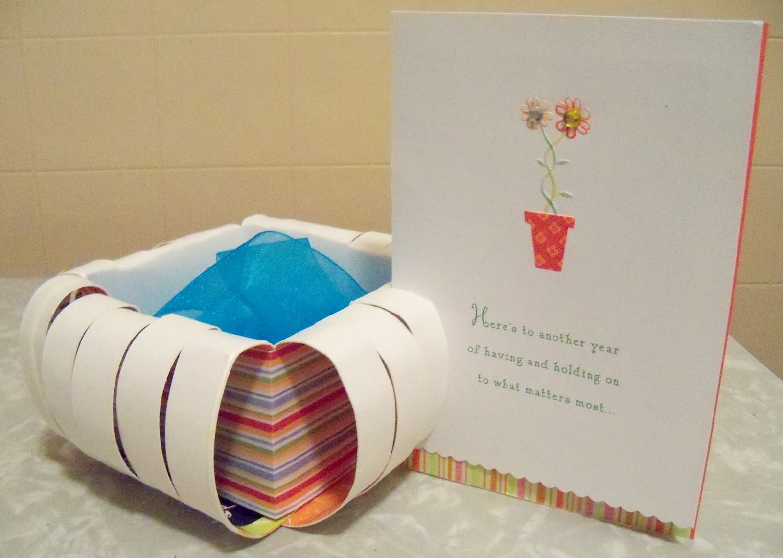 Crafting with Recyclables Juice Carton Photo and Card Display