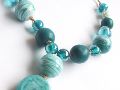 Collana perle stoffa marrone - Gioielli - Collane - di Alesandra Bi