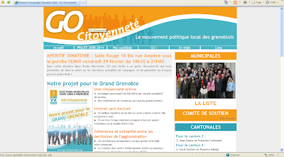 Capture du site de campagne de GO Citoyenneté