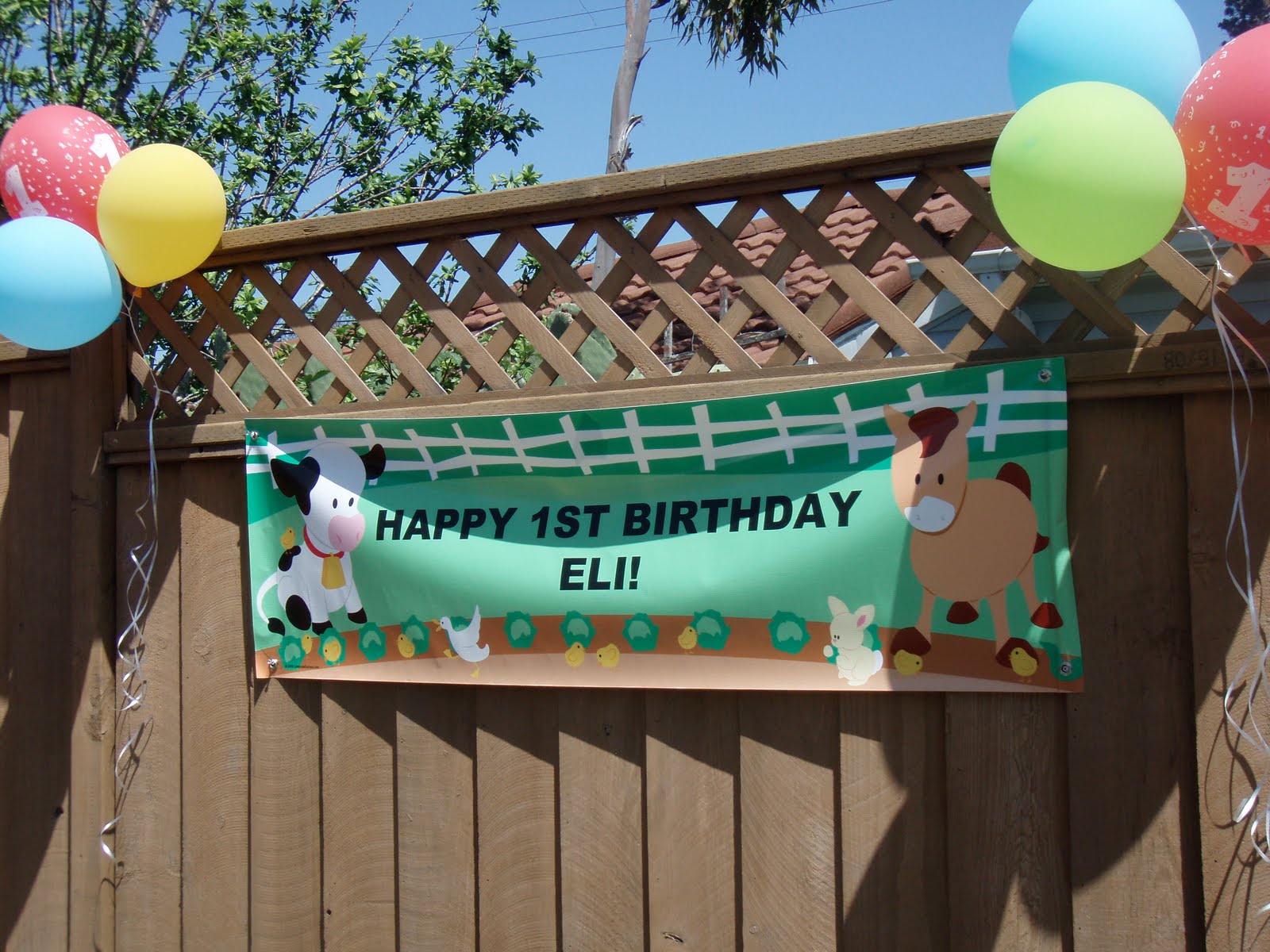 Outside the box!: Eli's Farm Birthday party