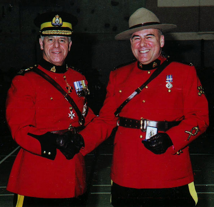 Photography of Real Mountie retired son after 38 years of service