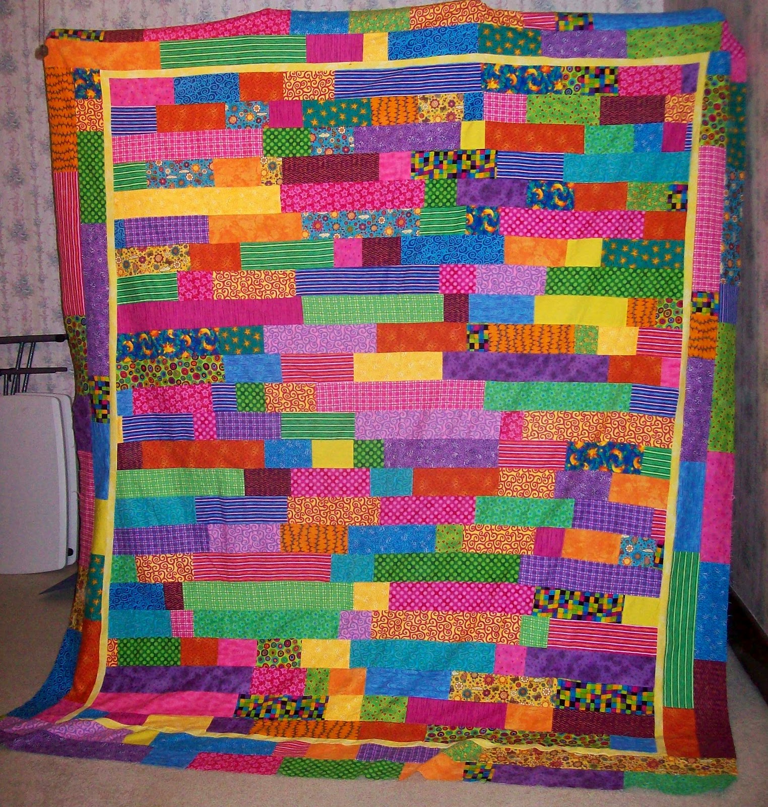 Craftiness is Happiness Lasagna Quilt