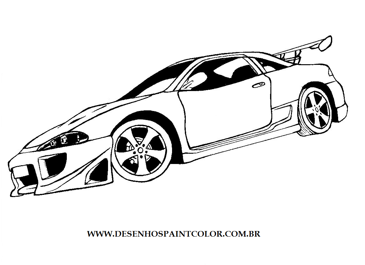 37+ Desenhos de Carros Rebaixados para Imprimir e Colorir/Pintar