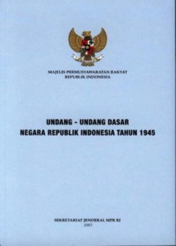 Uud Ris Welcome to Our Constitution of the Republic of Indonesia