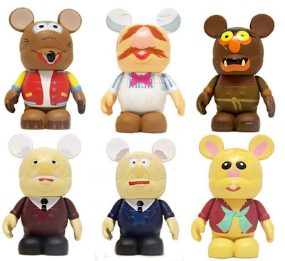 Disney Vinylmation The Muppets Series 1 - Rizzo the Rat, The Swedish Chef, Sweetums, Statler, Waldorf & Bean Bunny 3 Inch Vinyl Figures