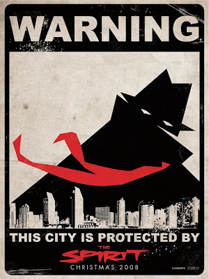 The Spirit - Warning: This City Is Protected By The Spirit Theatrical One Sheet Movie Poster