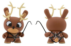 Kidrobot - 3 Inch Reindeer Dunny by Chuckboy Front & Back