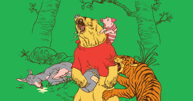 Naughty pooh bear