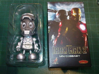 Iron Man 2 CosBaby Series from Hot Toys - James 'Rhodey' Rhodes in Iron Man Mark II Armor Chase Figure