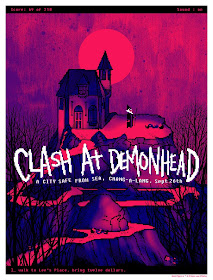 San Diego Comic-Con 2010 Exclusive Scott Pilgrim Screen Print Series - Clash At Demonhead by Daniel Danger