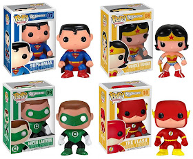 Pop! Heroes DC Universe Wave 2 Vinyl Figures by Funko - Superman, Wonder Woman, Green Lantern & The Flash