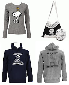 Peanuts 60th Anniversary Clothing & Accessory Collection - Lucien Pellat-Finet x Peanuts Cashmere Sweater, N.Hollywood x Peanuts Bag and Pillow Set, Loopwheeler x Peanuts Friendship Hoodie and Gray Be Happy Flying Ace Hoodie