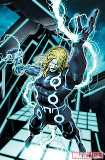 Marvel Comics - Thor #617 TRON Legacy Variant Cover featuring Thor by Brandon Peterson