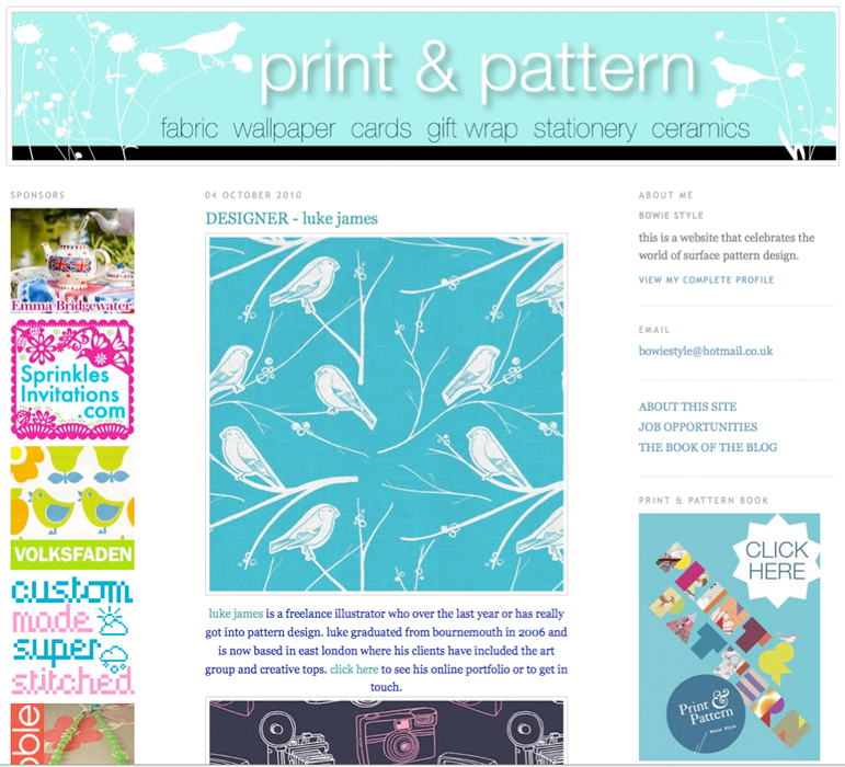 news Posted on Print Pattern Blog