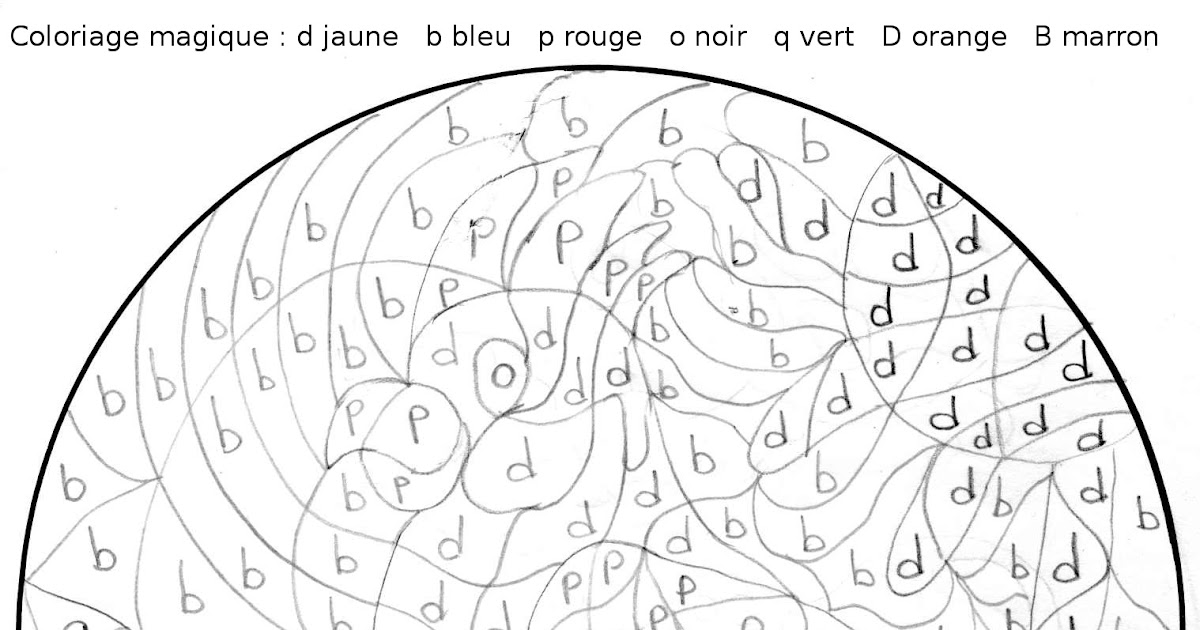 Maternelle: Coloriage magique, oiseau sur une branche