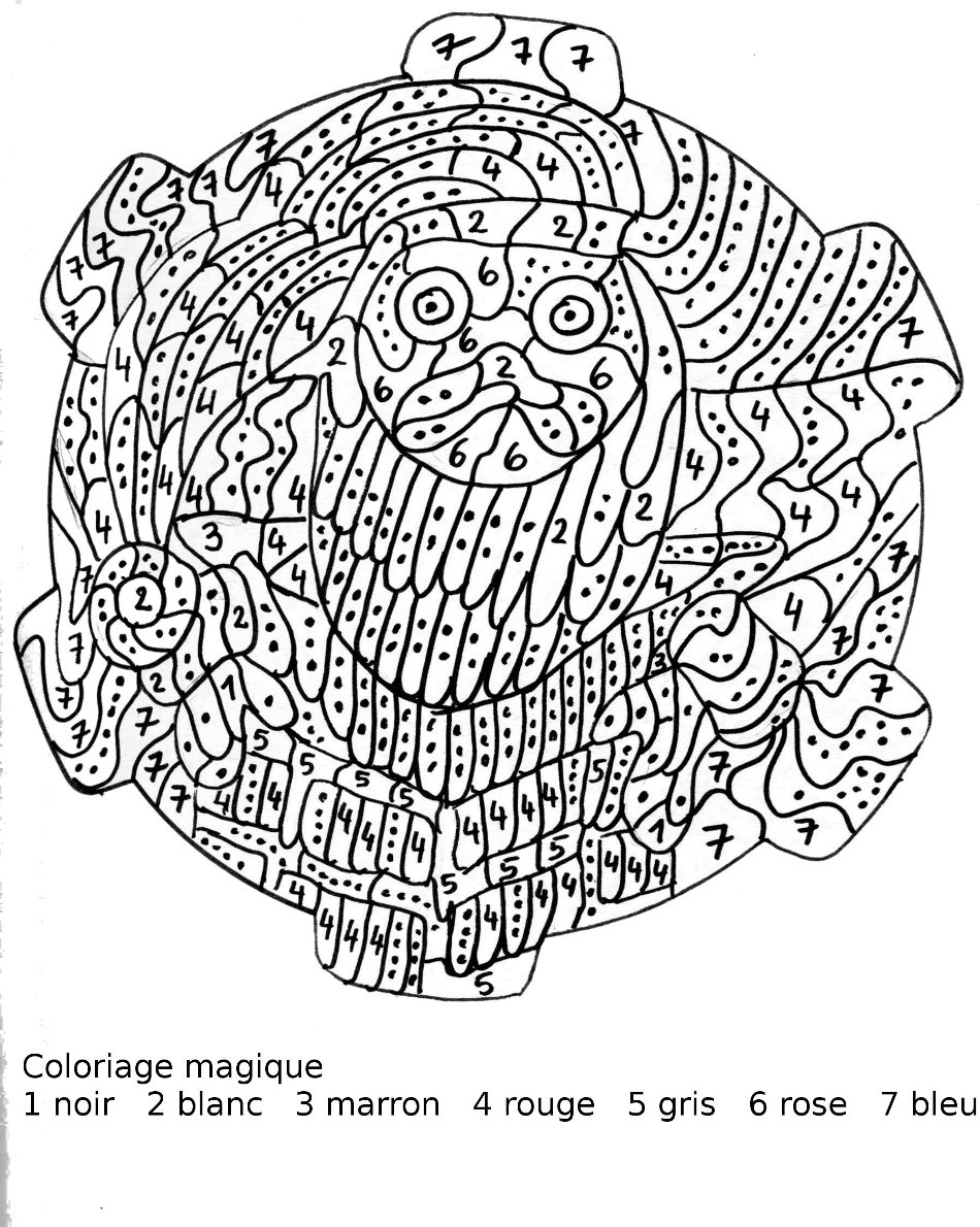 Maternelle Coloriage magique  le père Noël sort de la cheminée