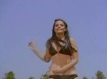 Mumtaz with bikini from indian