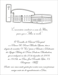 Convite - Dedicação da Igreja Matriz Nossa Senhora Auxiliadora de Paraguaçu